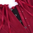 thumbnail image 4 of Grebrafan Bustier Corset Renaissance pour Femmes Red XS, 4 of 5
