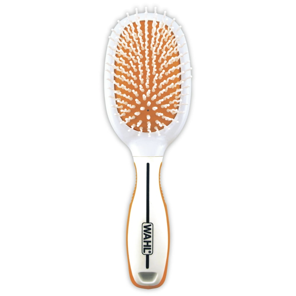 Wahl Spiral Pin Brush Orange/White 858502 Ergonomic Dog Grooming Brush