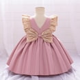 thumbnail image 4 of Toddlers Dresses Flower Girl Dress Toddler Sleeveless Tulle Dress Girl Party Dress Kids Pink Dress for Girls Special Occasion Dresses Birthday Girl Dress 18-24 Months, 4 of 8