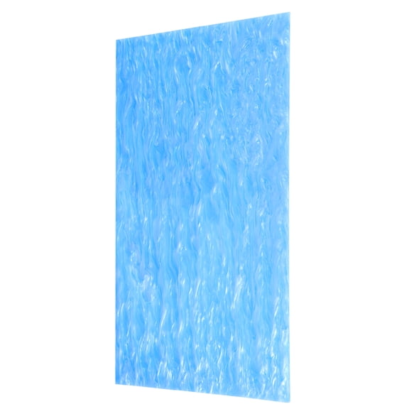 Uxcell 1 PCS Glitter Pearl Acrylic Sheet,12" x 8" x 1/8" Pearlescent Cast Pmma Plastic Sheets for DIY Art Crafting,Blue