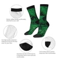 thumbnail image 3 of Logiee Green Leave Fern Print Adult Socks for Men & Women,Calf Socks, Ankle Socks,Boots Socks,Breathable Casual Sock,Unisex Crew Socks, 3 of 6