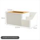 thumbnail image 2 of Caja Rejilla Dispensador de Pañuelos Guantera Soporte para Toallas de Papel de Plástico Servilletero de Escritorio Caja de Papel de Bambú de Plástico Organizador, 2 of 5
