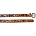 thumbnail image 3 of 40  Western 1-1/2" Wide Basket Tooled Beaded Full-Grain Tan Leather Belt 26RS44, 3 of 3