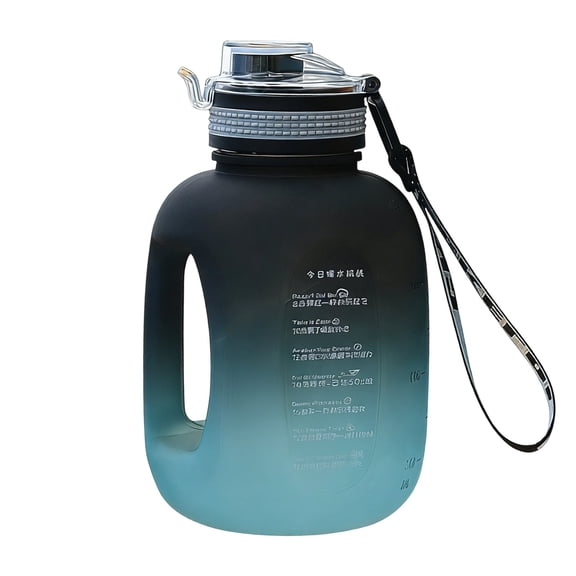 Dvumao 40oz(1200ml) Gallon Water Bottle, Leakproof Large Belly Bucket with Handle, Sports Jug for Gym & Office