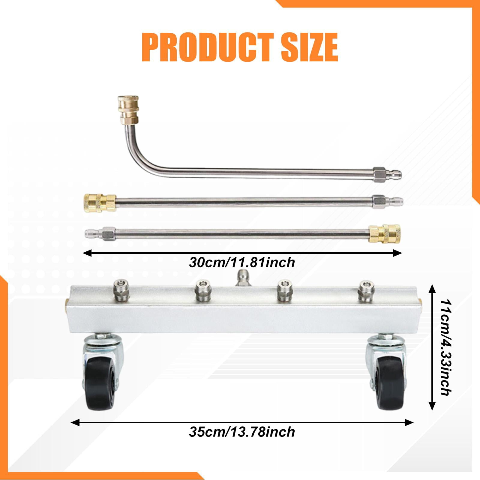 Fzaqwen Pressure Washer Undercarriage Cleaner Set Undercarriage Sprayer Under Car Washer