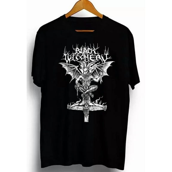 CLASSIC BLACK WITCHERY Black men T Shirt Size S-5XL KN607