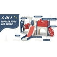 thumbnail image 3 of NBTiger Durable Child Swing Sets, ABS Red Blue, 83.90 x 71.30 x 16.00 inches, 38 lb, 3 of 6