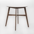 thumbnail image 3 of Noble House Mitchell 3-Piece Mid-Century Modern Wood Counter Height Dining Set, Walnut/Grey, 3 of 12