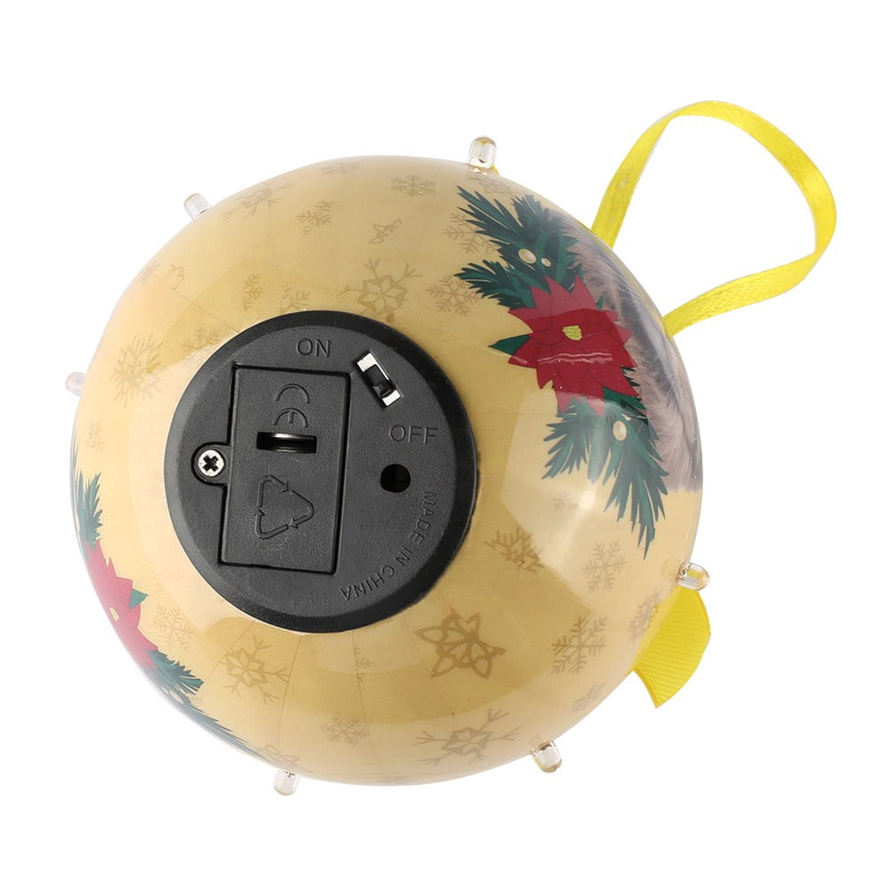 Dog Collection Twinkling Lights Christmas Ball Indoor Decorative Ornament