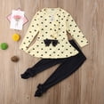 thumbnail image 3 of Seyurigaoka Casual Kids Leggings Suit, Floral Round Neck T-Shirt Top Long Pants, 3 of 8