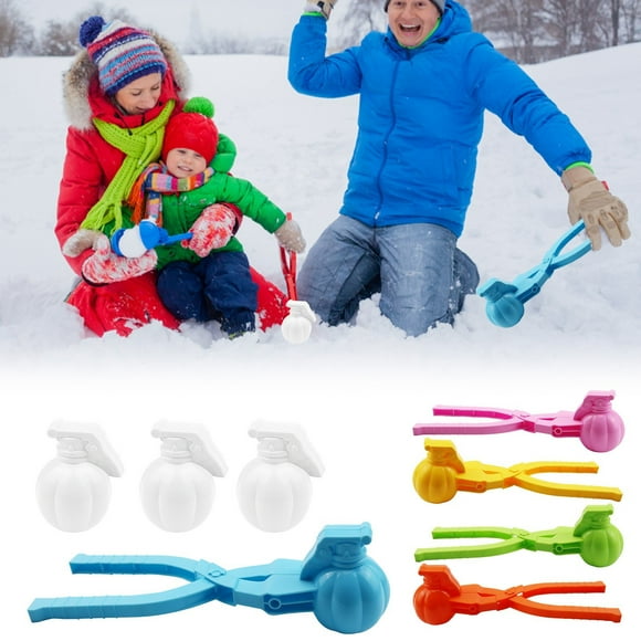 Outil de Fabrication de Boules de Neige pour Enfants Kit de Jeu Intérieur Extérieur avec Poignée - Jouet d'Activité Hivernale pour Bataille de Boules de Neige