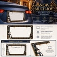 thumbnail image 3 of Christmas License Plate Frame, Festive Vehicle Plate Border for Standard Us Mounting Holes, Seasonal Car Exterior Decoration, Holiday Auto Accessory Accent, Seasonal Home Accent, C, 3 of 6