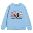 thumbnail image 4 of LUOGENLI Hoodies St. Patrick's Day Hoodies for Girls 14-16 Baggy Autumn and Winter New Valentine's Day Fashionable Print Children's Hooded Sweatshirt Sky Blue 3-4 Years, 4 of 4