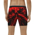 thumbnail image 4 of Easygdp The Red Head Skull Men's Boxer Briefs Men’s Underwear Boxer Briefs for Men, 4 of 7