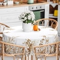 thumbnail image 2 of Eucalyptus Leaves Tablecloth Waterproof Fabric,Round Watercolor Oil-Proof Wrinkle Resistant Table Cover for Dining Table, Buffet Parties and Campin,Tan Leaves(60" inch Round), 2 of 6