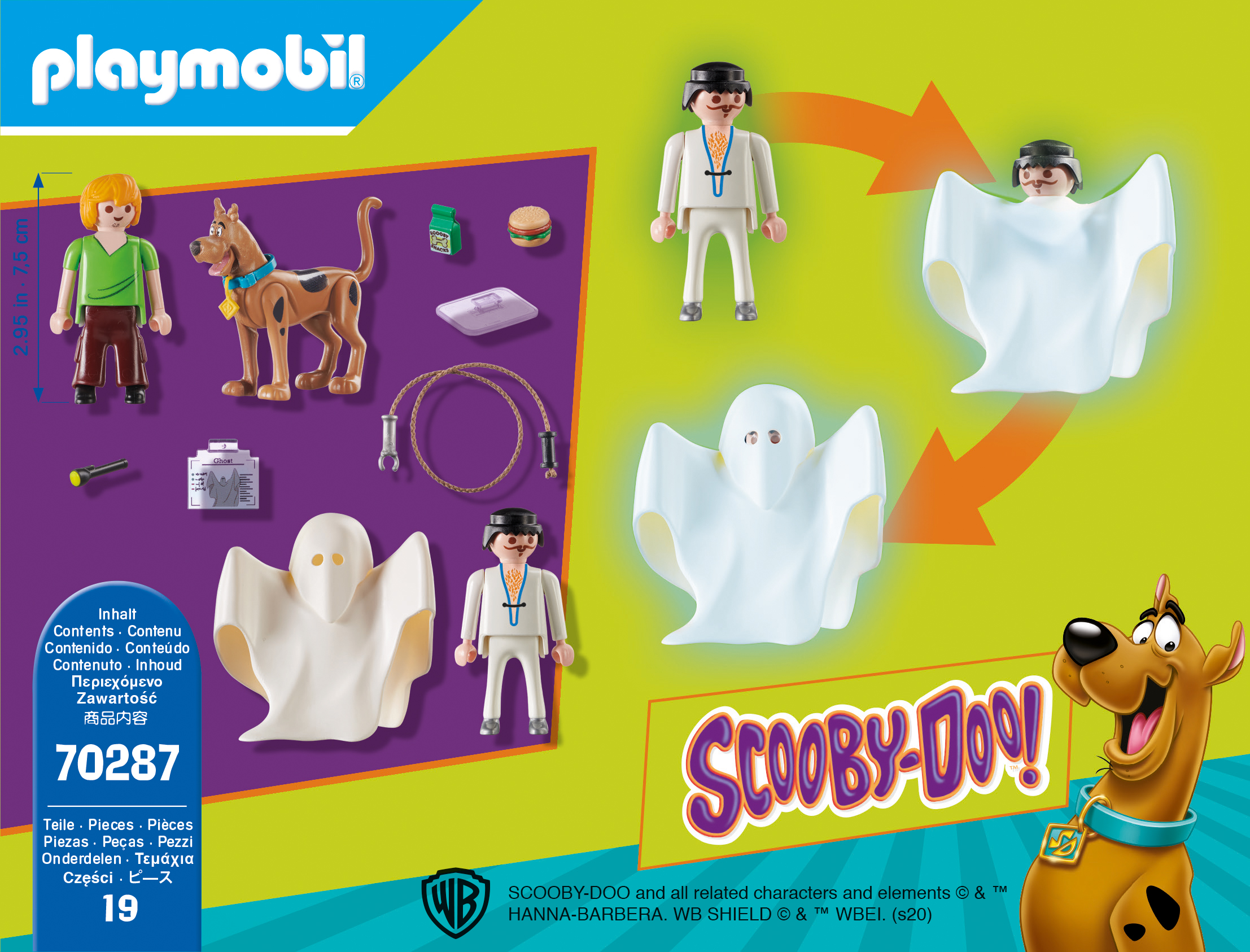 PLAYMOBIL Scooby Doo Scooby & Shaggy with Ghost Action Figure Set - image 5 of 5
