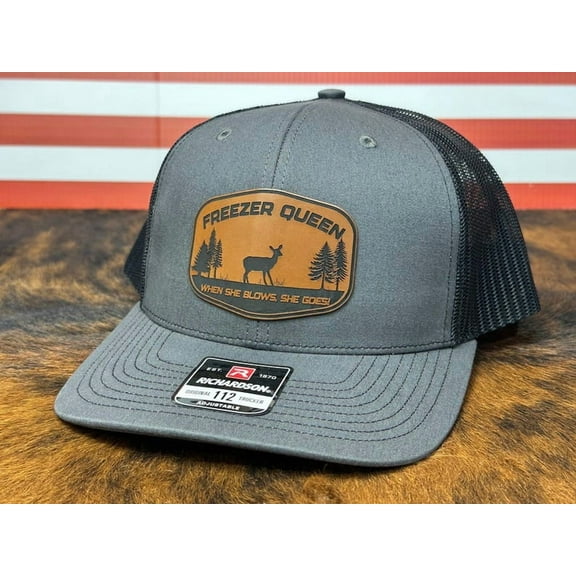 Freezer Queen Hat Classic Design Richardson 112 Snapback Trucker Funny Deer Hunting Hat