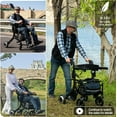 Sinceborn Electric Rollator Walker Wheelchair Seniors with Motors