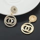 thumbnail image 2 of Pendientes de plata estilo Cc Pendientes de tendencia de temperamento de gama alta Joyería de tendencia deslumbrante, 2 of 5
