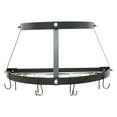 thumbnail image 3 of Range Kleen CW6002 Black Enameled Double Shelf Wall Mounted Pot Rack, 3 of 6