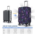 thumbnail image 2 of Luggage Cover Anti Scratch, Octopus Seahorse Jellyfish Purple Elastic Suitcase Protector Fits 18-32 Inch Luggage, 2 of 2