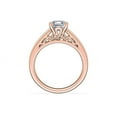 thumbnail image 2 of 1.00 Carat Excellent Asscher Cut Natural Diamond Beautiful Solitaire Bridal Ring for Bride Solid 18K Rose Gold Size 5, 2 of 7