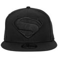 thumbnail image 2 of Superman Justice League Logo Black on Black New Era 59Fifty Fitted Hat-7 Fitted, 2 of 6