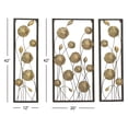 thumbnail image 3 of Lovely Metal Silver Wall Decor Set Of 3, 3 of 3