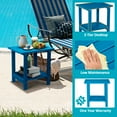 thumbnail image 2 of Nalone 2-Layer Outdoor Side Table, HDPE Weather-Resistant Adirondack Outdoor Coffee Table for Living Room Bedroom, Outdoor Side Table, Patio End Table Outside, Navy Blue, 2 of 7