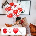 thumbnail image 6 of SLYNSHome 40 Pcs Red White Latex Balloons Heart Shaped Balloon for Birthday Wedding Valentine's Day Mothers Decorations, 6 of 6