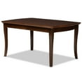 thumbnail image 3 of Baxton Studio Table à Manger Extensible en Noyer Brun Bord de Rivière, 3 of 11