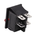 thumbnail image 5 of 6X Red Light Illuminated 4 Pin DPST ON/ Snap in Rocker Switch 16A 20A 250V AC, 5 of 8