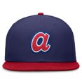 thumbnail image 2 of Men's Nike Royal/Red Atlanta Braves Rewind Cooperstown True Performance Fitted Hat, 2 of 4