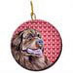 Newfoundland Valentine's Love and Hearts Ceramic Ornament