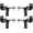 4PCS-Black, variant on No Drill Curtain Rod Bracket, Bracket Hang Curtain Rod Holders Single Hook Right Into Window Frame Decor