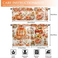 thumbnail image 4 of Pumpkin Fall Kitchen Curtains and Valances Set - 3 Piece Kitchen Curtains 36 Inch Length Sets with Valance for Windows Rod Pocket Thanksgiving Autumn Pumpkin Kitchen Decor Decorations, 4 of 5