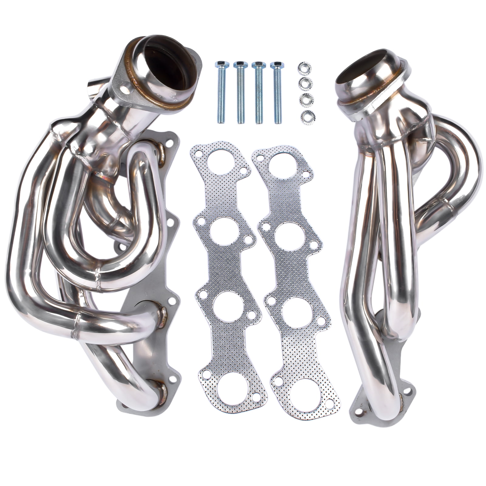 Mustrod For 1997-2003 Ford F150 F250 Expedition Shorty Headers Exhaust Manifold Kit 5.4L V8 Engines
