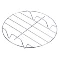 thumbnail image 3 of Unique Bargains Silver Round Baking Rack Cooling Cooking Rack 6.63' Stainless Steel Rust Free, 3 of 5