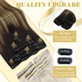 thumbnail image 2 of Extensiones de cabello con clip Ve Sunny Real Human Hair de 22 pulgadas y 120 g, 2 of 9