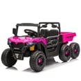 thumbnail image 4 of Ambifirner Kids Electrick Dump Truck,24V Ride on UTV ,6 Wheels Ride on Vehicles with Dump Bed,Bluetooth Music Player,2 Seater Electric Truck, 4 of 10