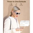 thumbnail image 6 of AI Translation Earbuds Real Time, 144 Language Translator Earbuds OWS 3-in-1 Translation Headphones, Translation Device for Travel Business Learning Compatible with iOS and Android（White）, 6 of 9