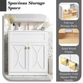 thumbnail image 5 of Miekor Furniture 30" Bathroom Vanity with Ceramic Sink Combo, Modern Freestanding Storage Cabinet with Gold Handles, Soft Closing Doors 23717, 5 of 12