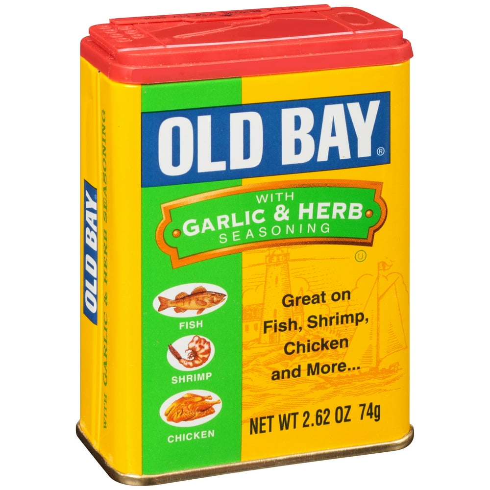 (2 Pack) Old Bay® Seasoning with Garlic and Herb, 2.62 oz. Can