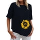 thumbnail image 1 of Moda Mujer Verano Casual Manga Corta Cuello Redondo Estampado Blusa Camiseta Wmkox8yi bvn1316, 1 of 4