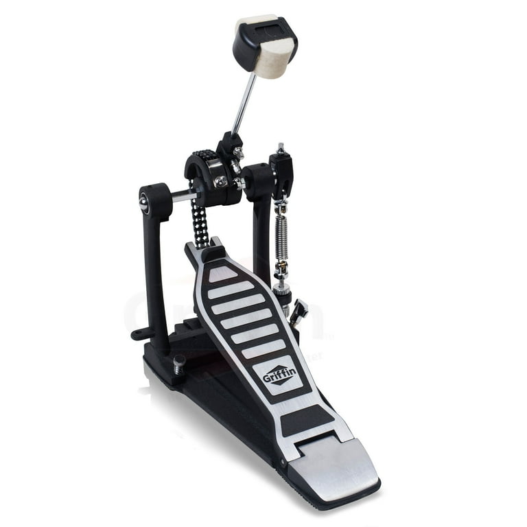 Griffin Single Kick Bass Drum Pedal Double Chain Foot Percussion