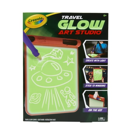 Condition photo showing New/Like New for Crayola Glow Art Studio  Glow in the Dark Toys  Holiday & Christmas Gifts for Kids  Arts & Crafts Activities  Ages 6 & Up