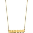 thumbnail image 2 of Custom Personalized 14K 6 Letter Bubble Necklace 14k Yellow Gold: Jewelry by Sweet Pea - Made in USA, 2 of 5