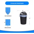 thumbnail image 6 of Reli. 33 Gallon Recycling Bags (120 Bags) Blue Recycling Trash Bags 30 Gallon - 33 Gallon Garbage Bags, Trash Bags 30-35 Gal, 6 of 8