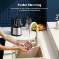 thumbnail image 2 of SIMZLIFE Cold Press Juicer, 5.1" Whole Feed Chute Masticating Juicer Machine, 150W 55 RPM Slow Juice Extractor with 99% High Yield & Double-Layer Filter, Easy to Clean, BPA-Free, 2 of 11