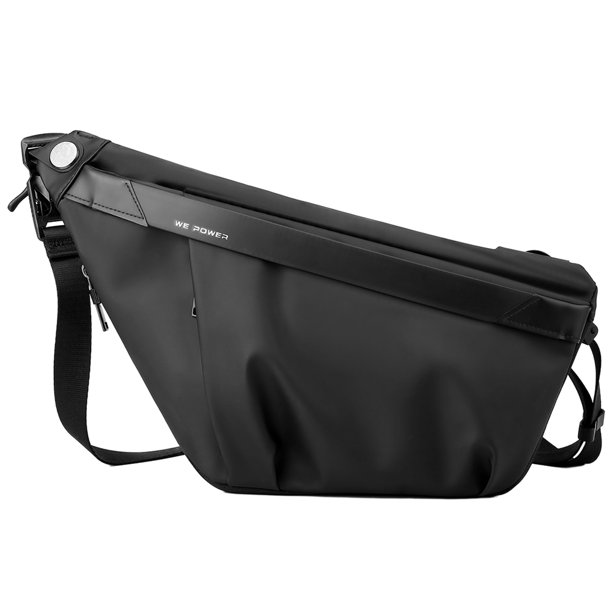 Riñonera Informal para Hombre Riñonera Nailon Sólido Riñonera Suave para Amigos (negro)